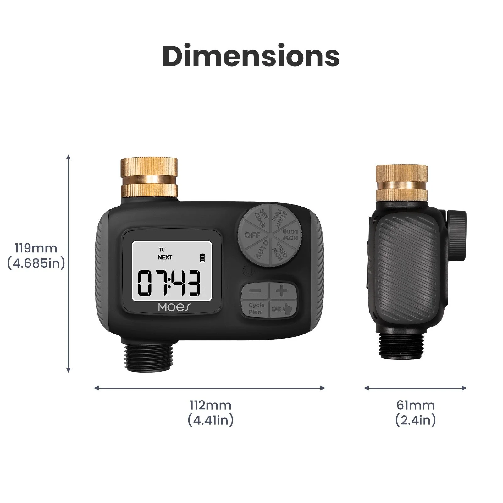 Sprinkler Timer For Garden Hose Drip Irrigation Auto Watering 1-Outlet 8