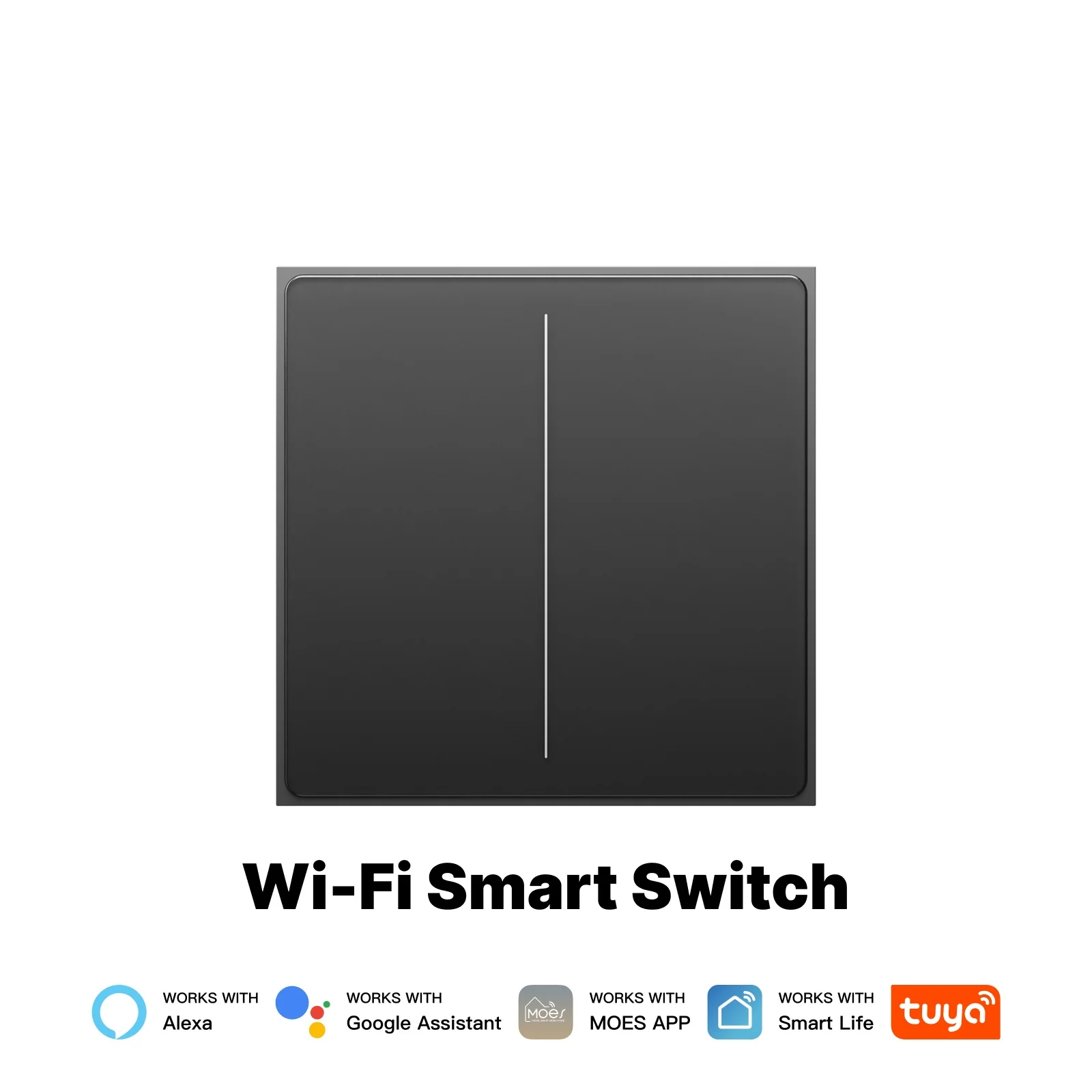 Star Feather Series WiFi Smart Switch Push Button With Neutral Wire Light Scene 2in1 Switch EU Version 11
