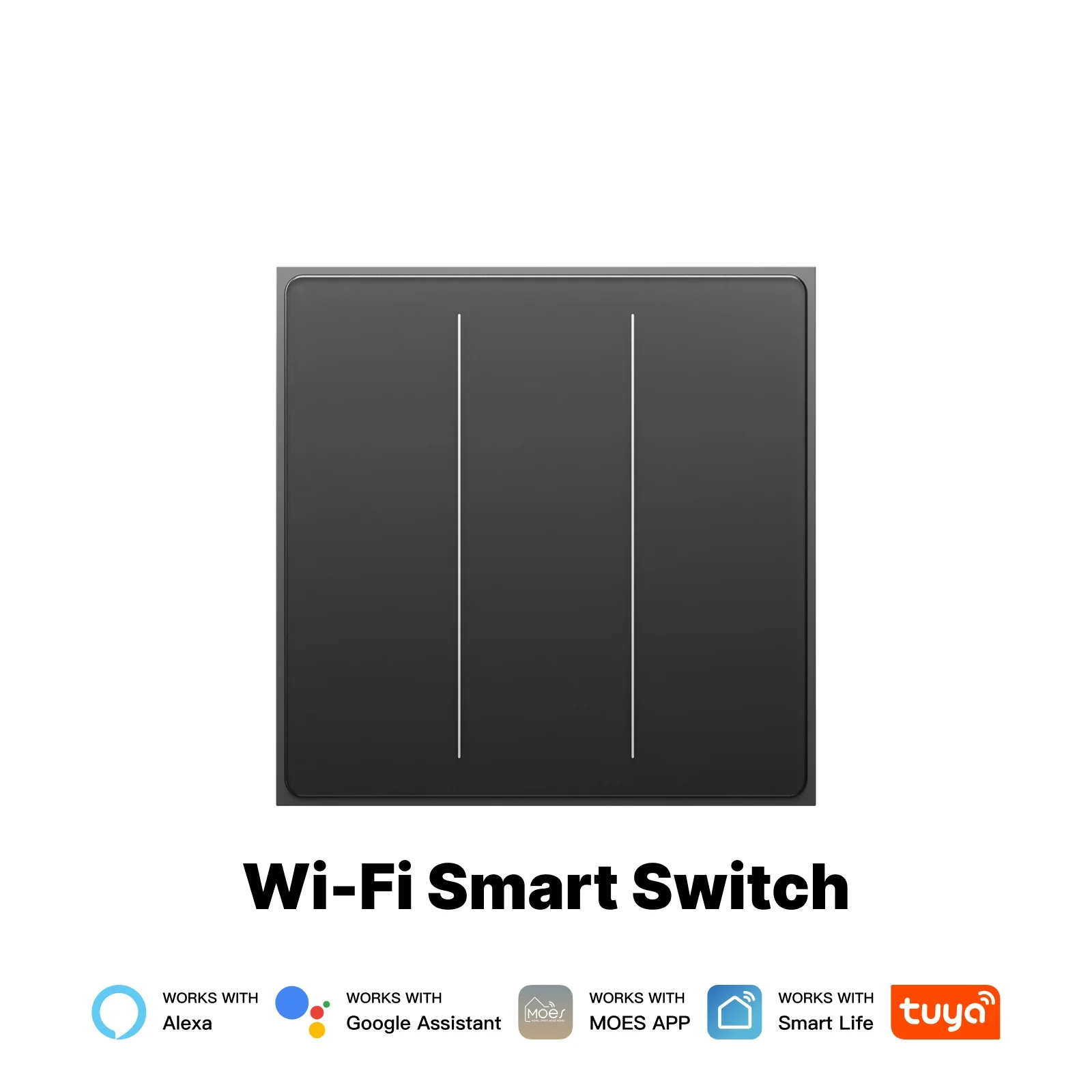 Star Feather Series WiFi Smart Switch Push Button With Neutral Wire Light Scene 2in1 Switch EU Version 12