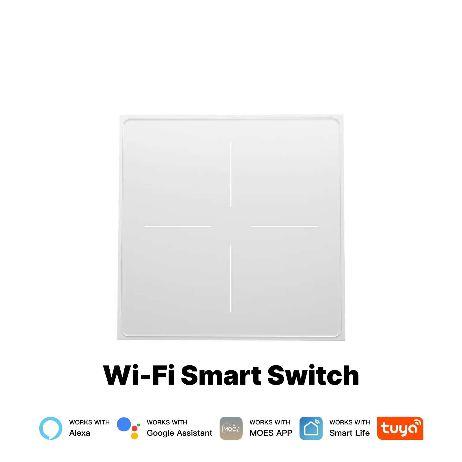Star Feather Series WiFi Smart Switch Push Button With Neutral Wire Light Scene 2in1 Switch EU Version 13