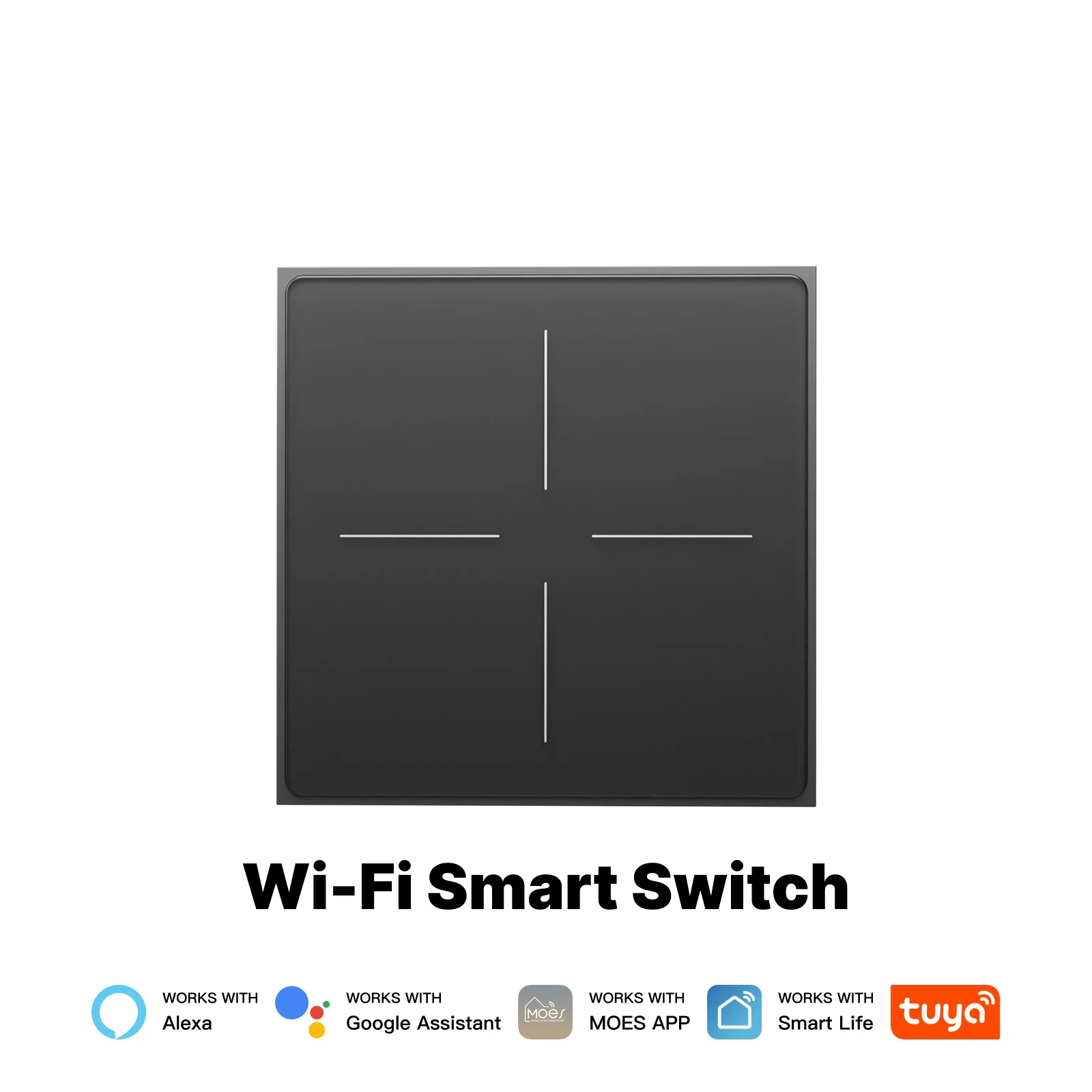 Star Feather Series WiFi Smart Switch Push Button With Neutral Wire Light Scene 2in1 Switch EU Version 14
