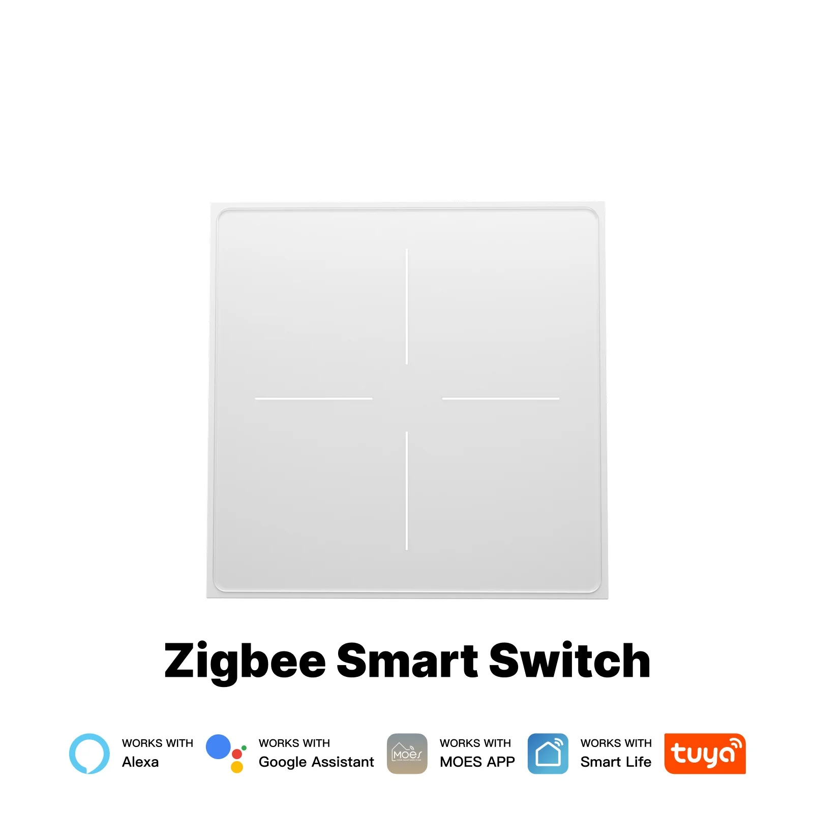 Star Feather Series ZigBee Smart Switch Push Button With Neutral Wire Light Scene 2in1 Switch EU Version 11