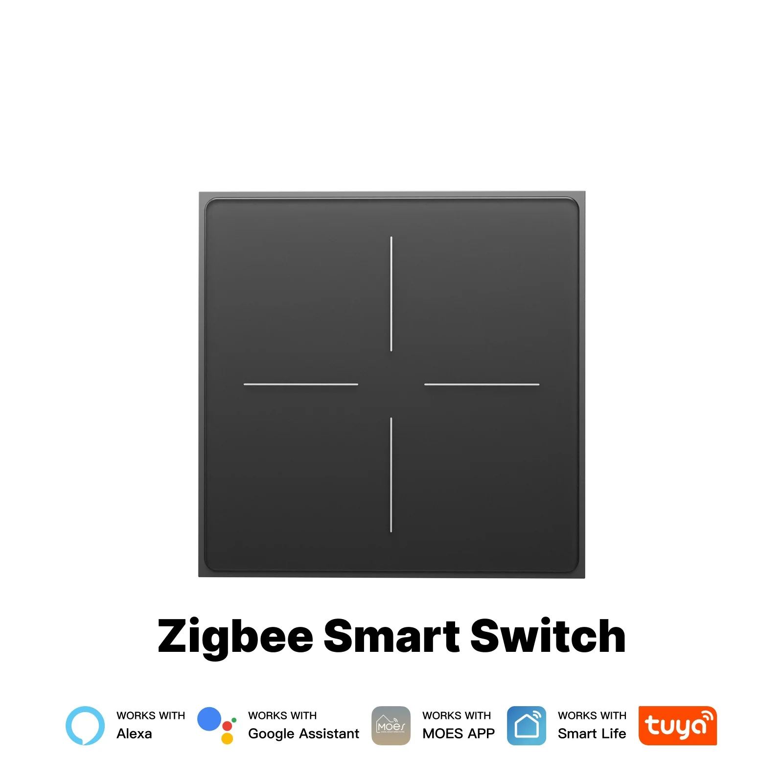 Star Feather Series ZigBee Smart Switch Push Button With Neutral Wire Light Scene 2in1 Switch EU Version 16