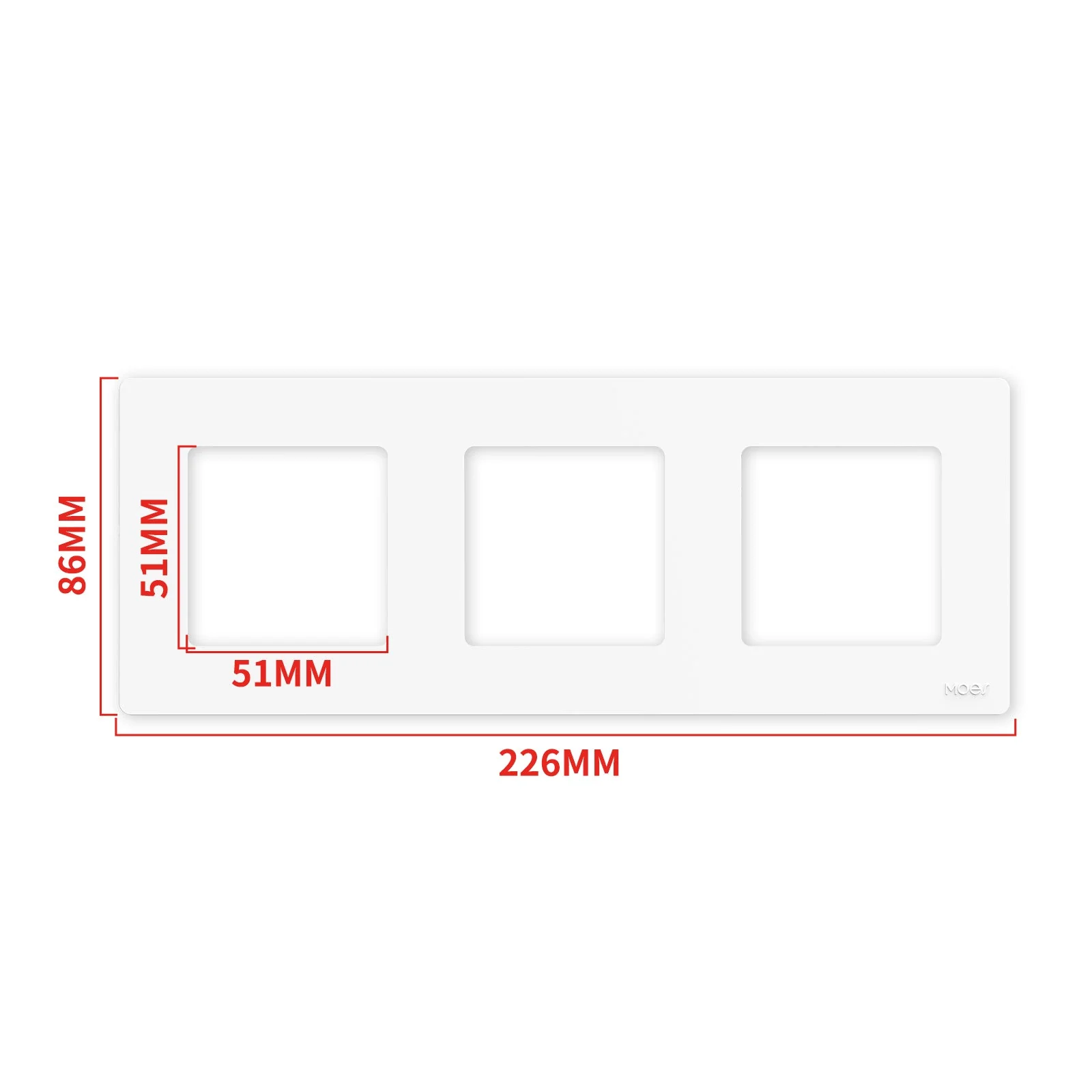 Star Ring Switch Panel EU Version 2/3/4 Gang (ONLY PANEL without switch） 5