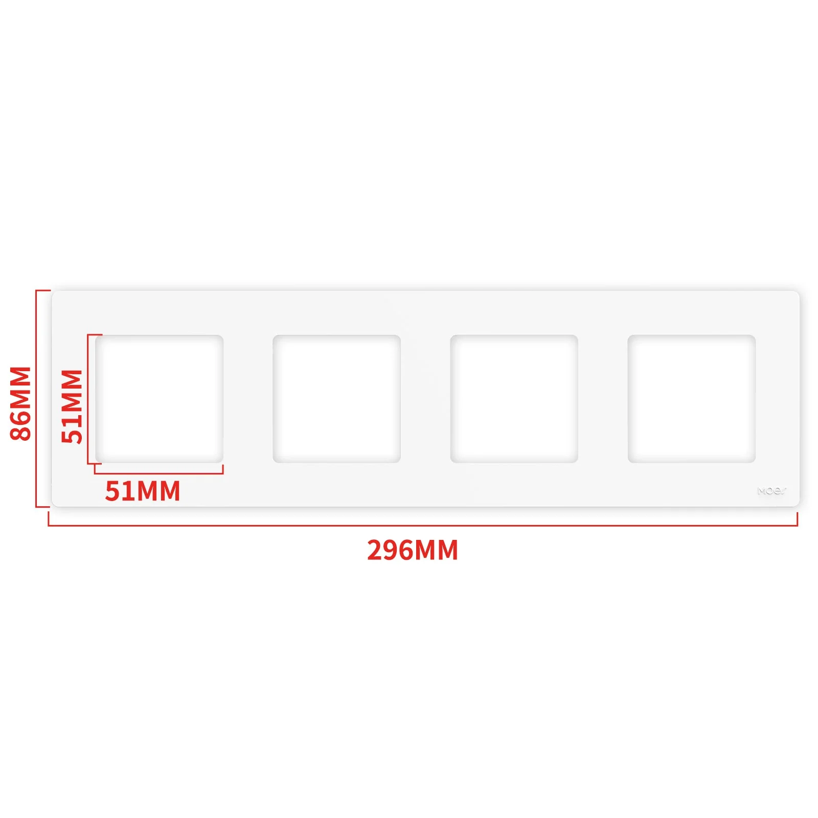 Star Ring Switch Panel EU Version 2/3/4 Gang (ONLY PANEL without switch） 6