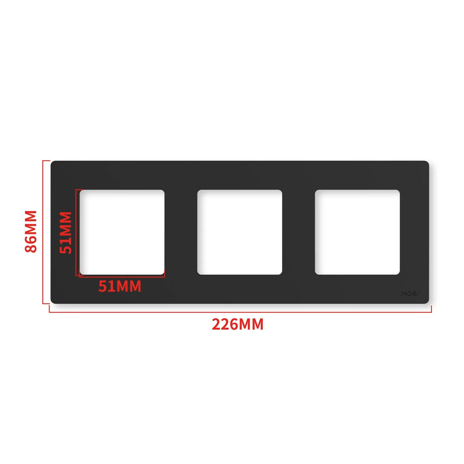Star Ring Switch Panel EU Version 2/3/4 Gang (ONLY PANEL without switch） 8