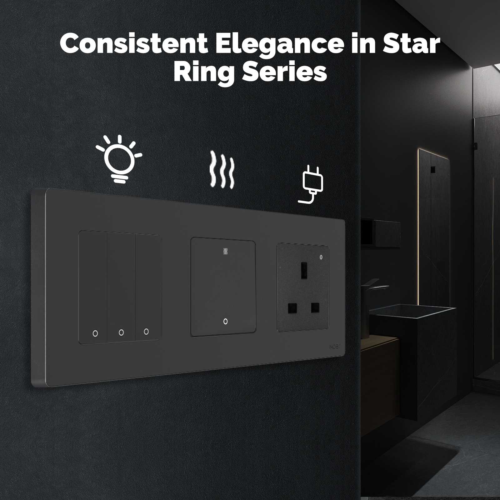 Star Ring ZigBee Smart Double Pole Heater/AC Switch 20A High Load With Electricity Monitor EU Standard 5