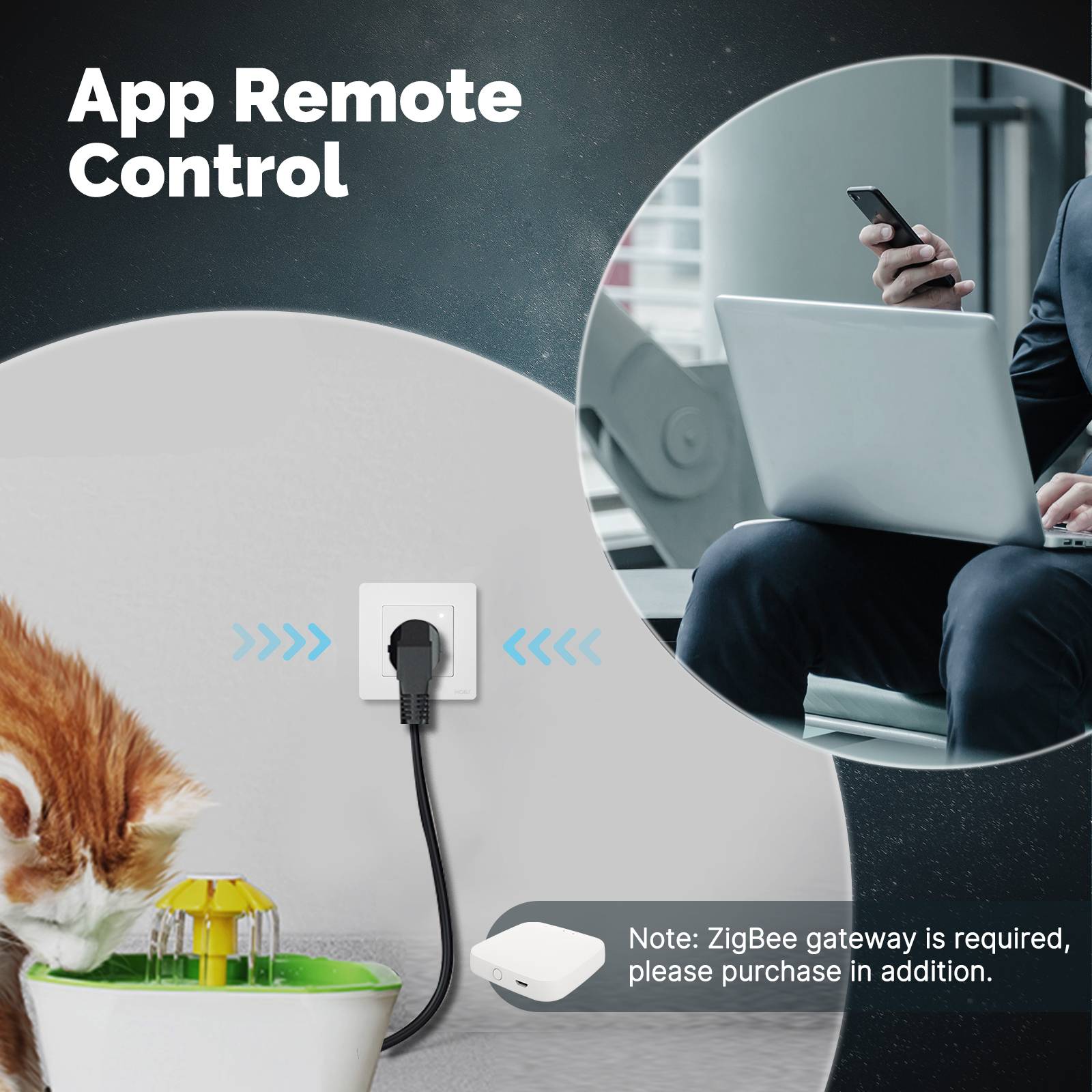 Star Ring ZigBee Smart Socket UK Wall Embedded Outlet Energy Monitor 3