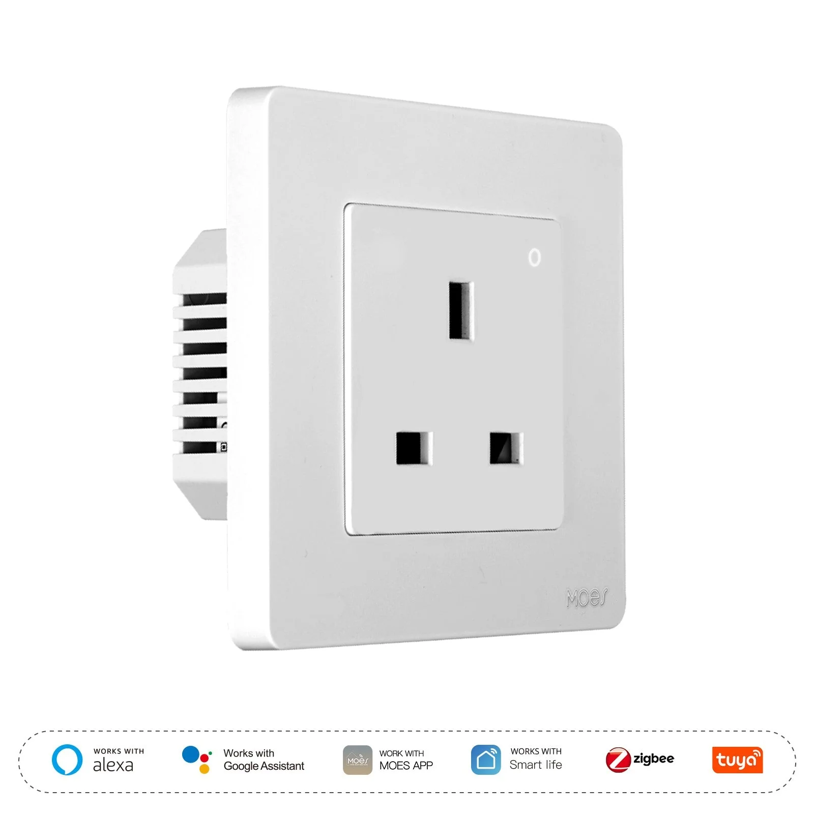 Star Ring ZigBee Smart Socket UK Wall Embedded Outlet Energy Monitor 6