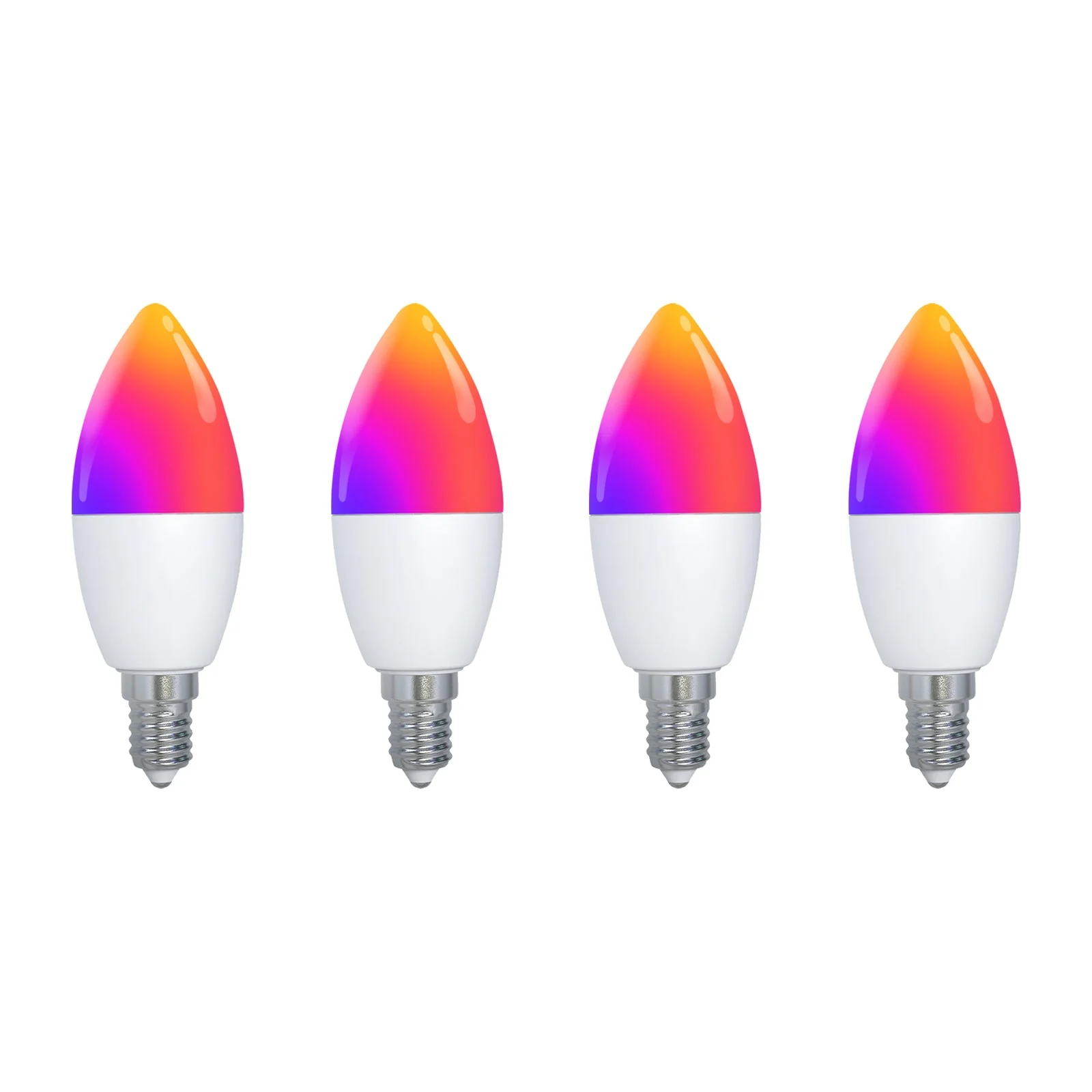 Tuya Matter WiFi Smart LED E14 Dimmable Light Bulbs 2700-6500K+RGB 10