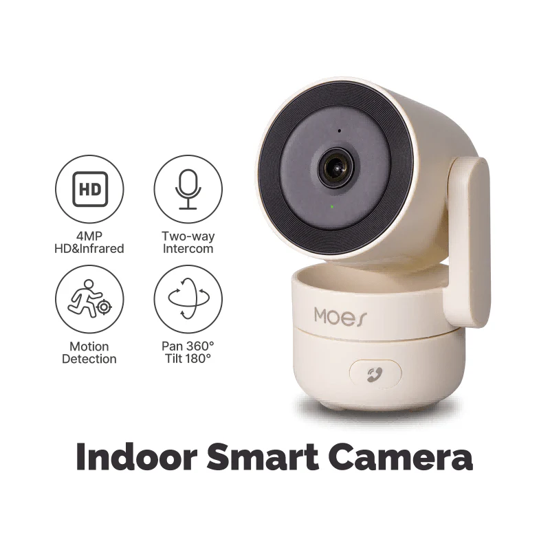 Tuya WiFi 4MP Indoor Security Camera with Night Vision and Motion Detection