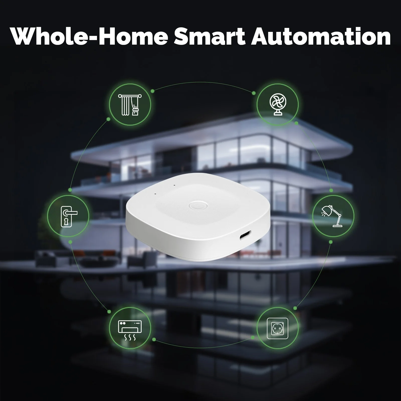 Tuya ZigBee Bluetooth Smart Gateway Hub Type-C Home Automation Bridge Works with Alexa & Google Home 4