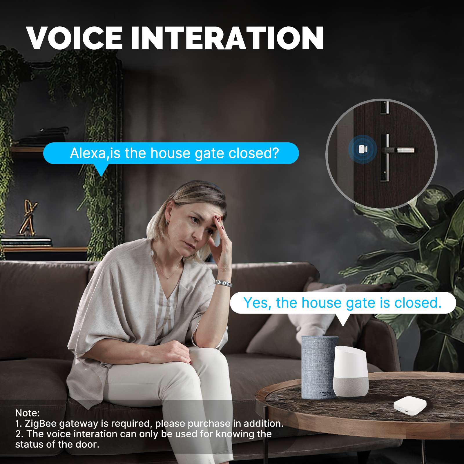 Tuya ZigBee Window Door Alarm Sensor, Smart Home Security Contact Detector 6
