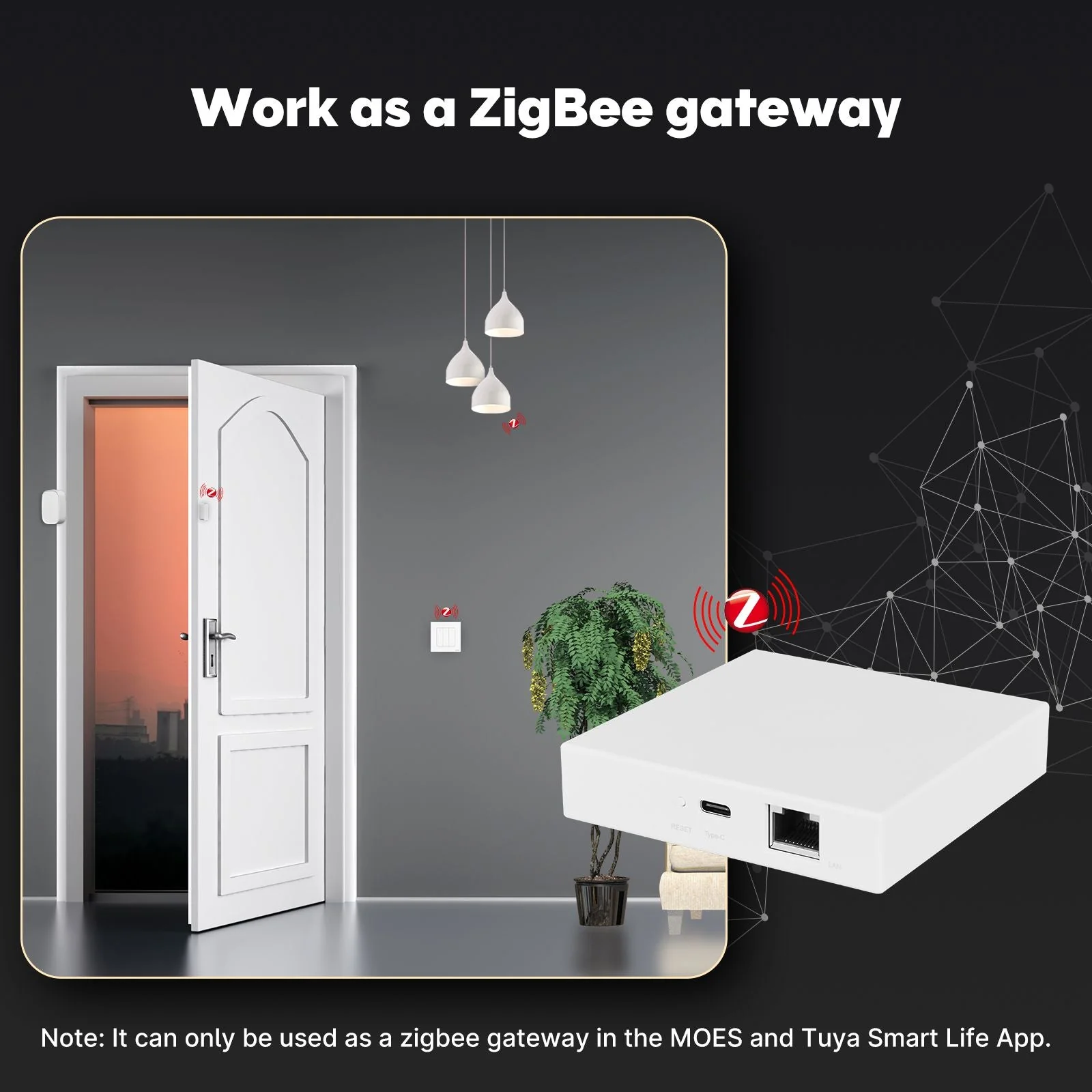 Tuya Zigbee Matter Thread Gateway Smart Home Bridge Matter Hub 4