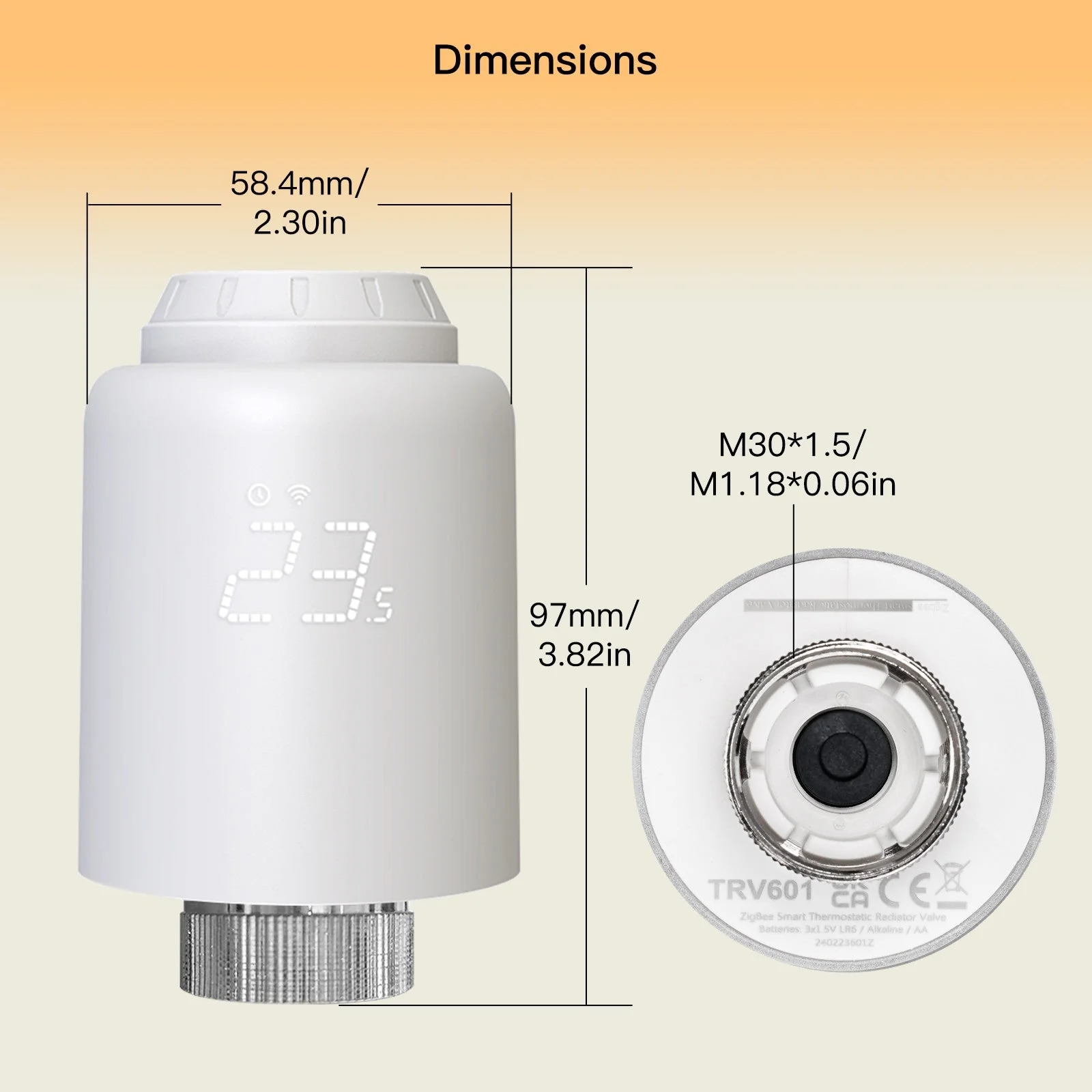 Tuya ZigBee Radiator Valve Smart Thermostat & Remote Control for Home Heating TRV 601 6