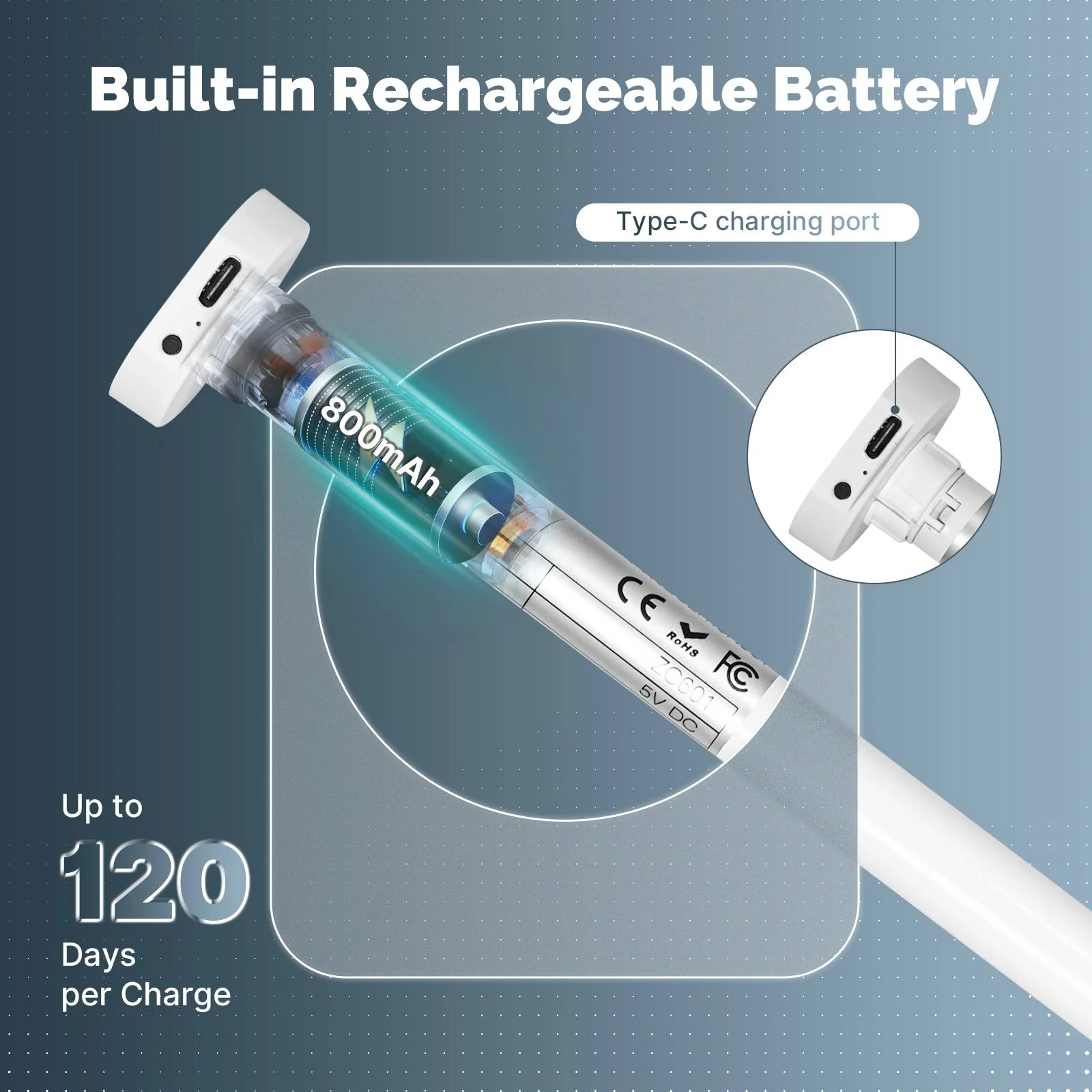 Tuya ZigBee Rechargeable 16mm Smart Roller Blinds Motor for 17/25/28mm Tubes — App & Voice Control 4