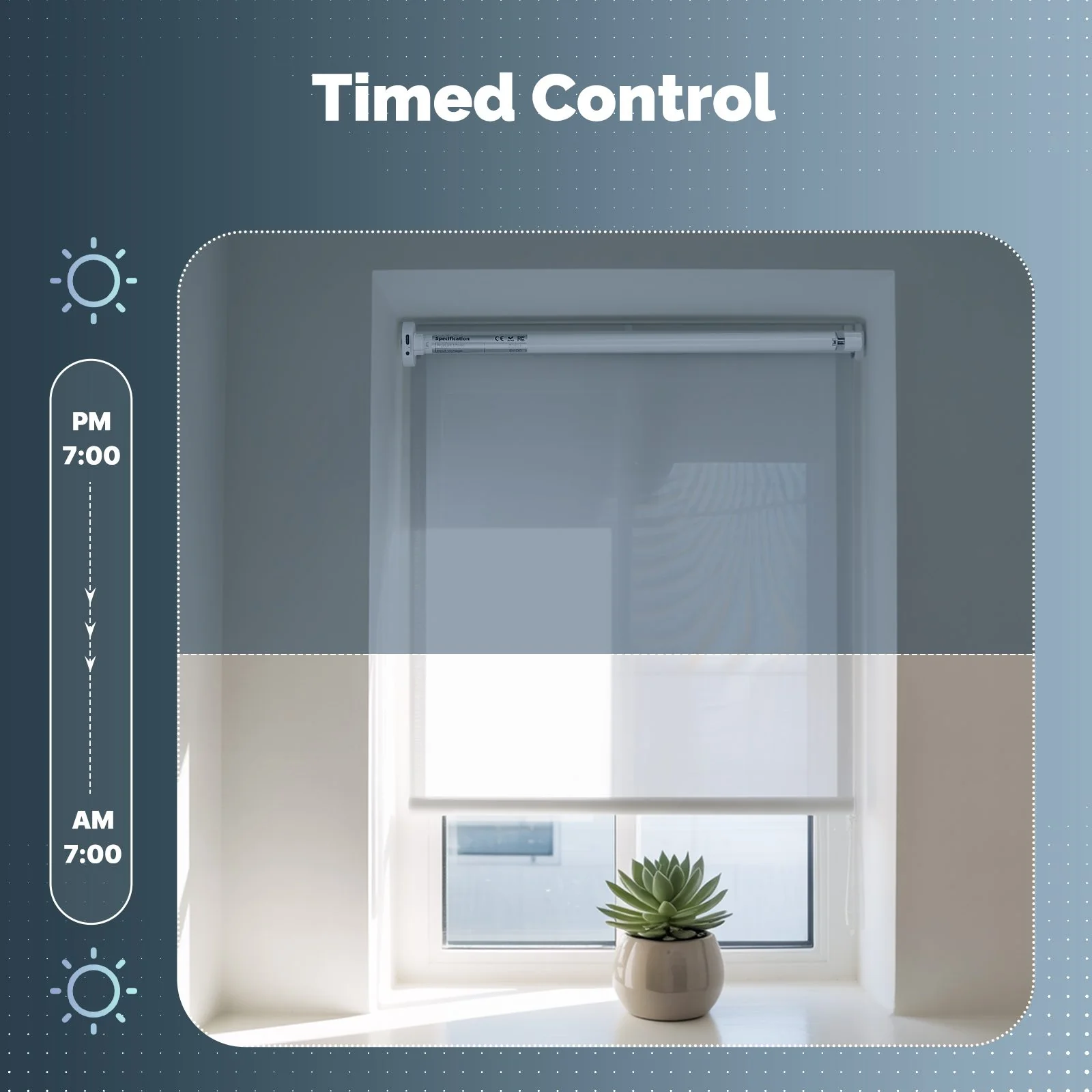 Tuya ZigBee Rechargeable 16mm Smart Roller Blinds Motor for 17/25/28mm Tubes — App & Voice Control 6