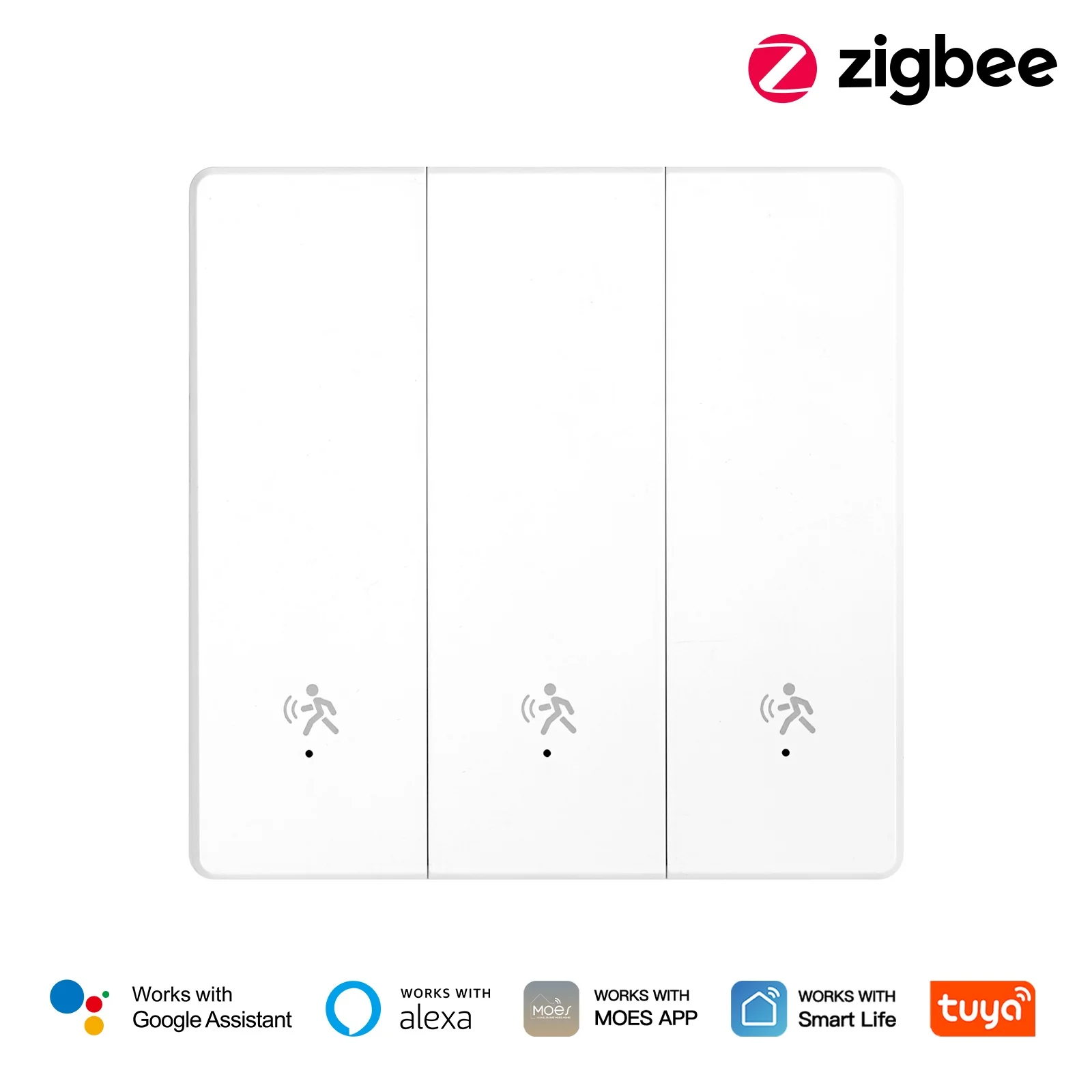 Tuya Zigbee Smart Human Presence mmWave Radar Detection Wall Light Switch Neutral Wire Optional EU Version 9