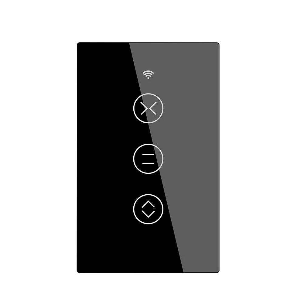 WiFi Curtain Blinds Roller Shutter Switch RF433 Smart Touch Curtain Switch Single Pole Neutral Wire Required US 9