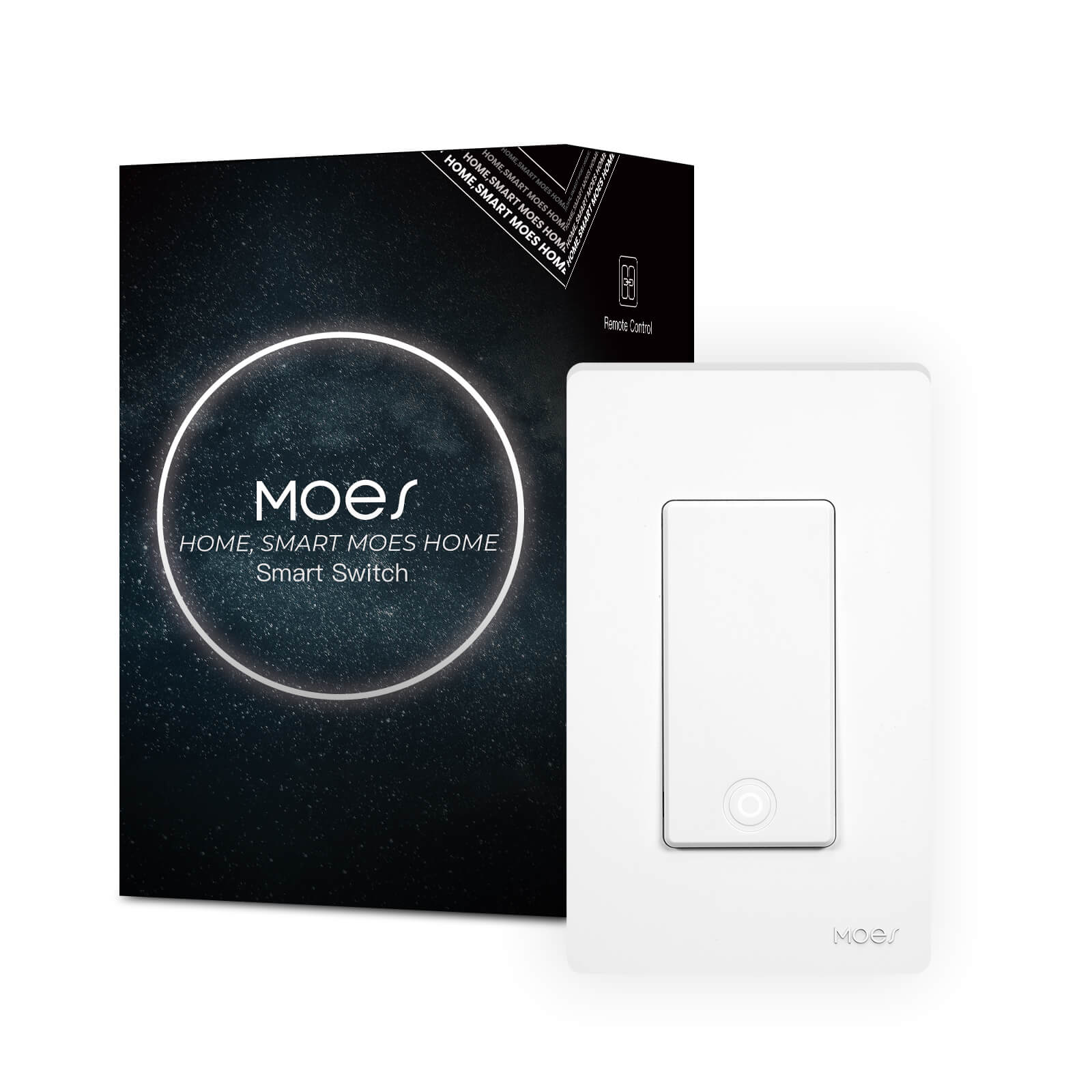 MOES Star Ring 2nd Generation Smart Single Pole 3 Way WIFI Switch 1/2/3/4 Gang US Standard 9