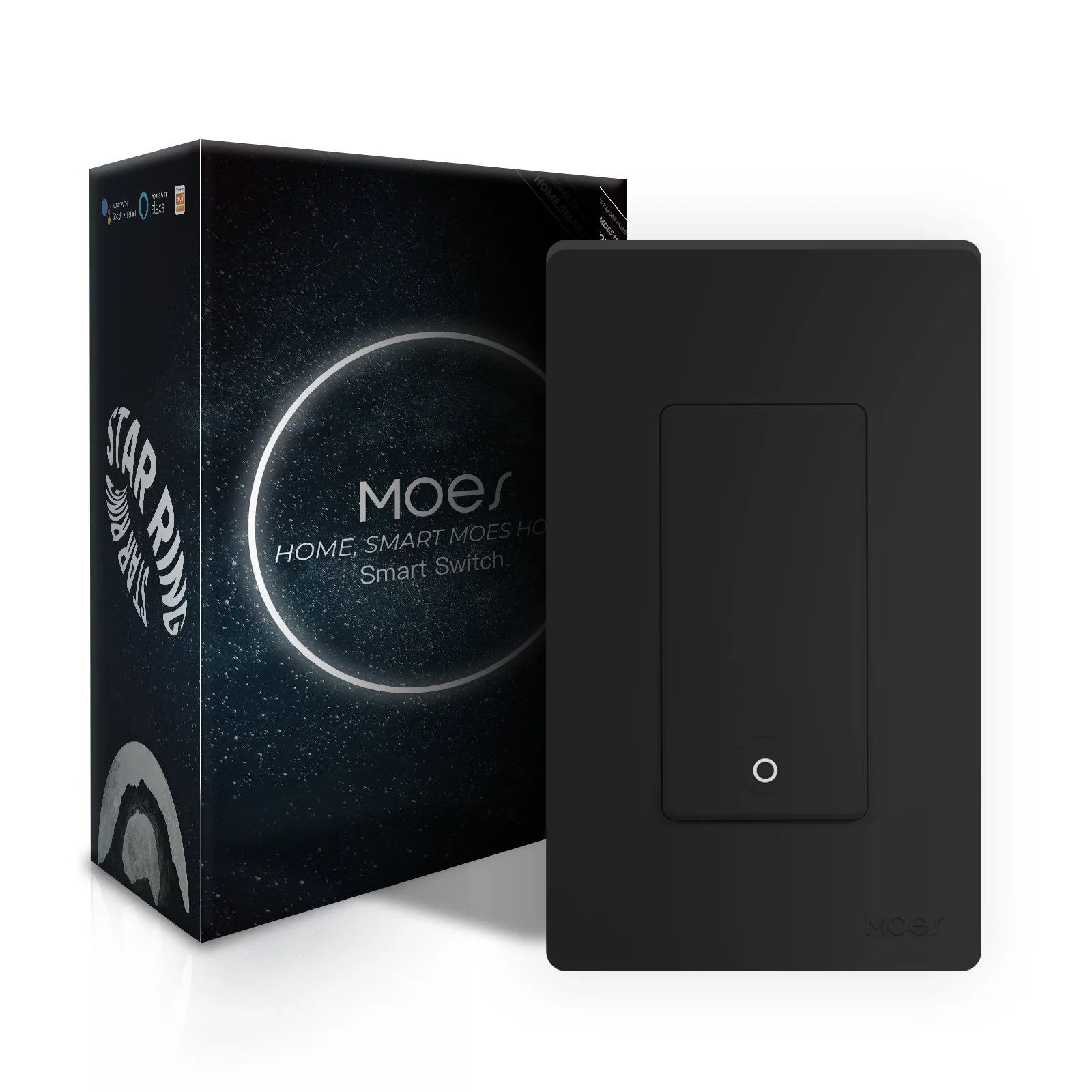 MOES Star Ring 2nd Generation Smart Single Pole 3 Way WIFI Switch 1/2/3/4 Gang US Standard 17