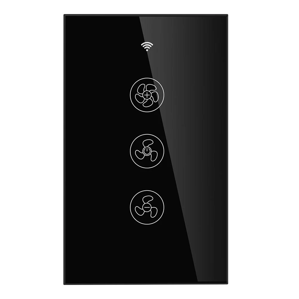WiFi RF433 Smart Ceiling Fan Touch Switch Single Pole Neutral Wire Required US 7