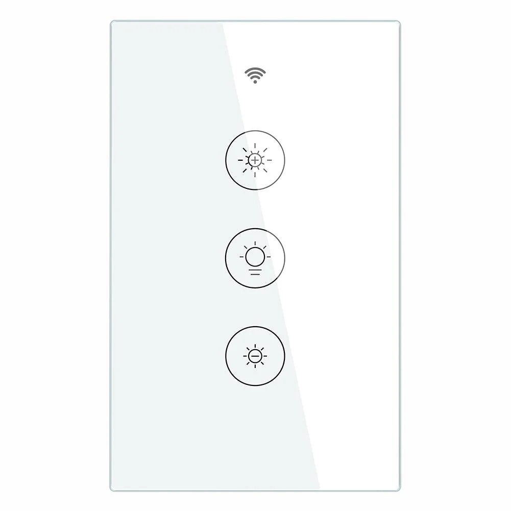 WiFi Dimmer Switch RF433 Smart Glass Touch Switches With Led For Light 10