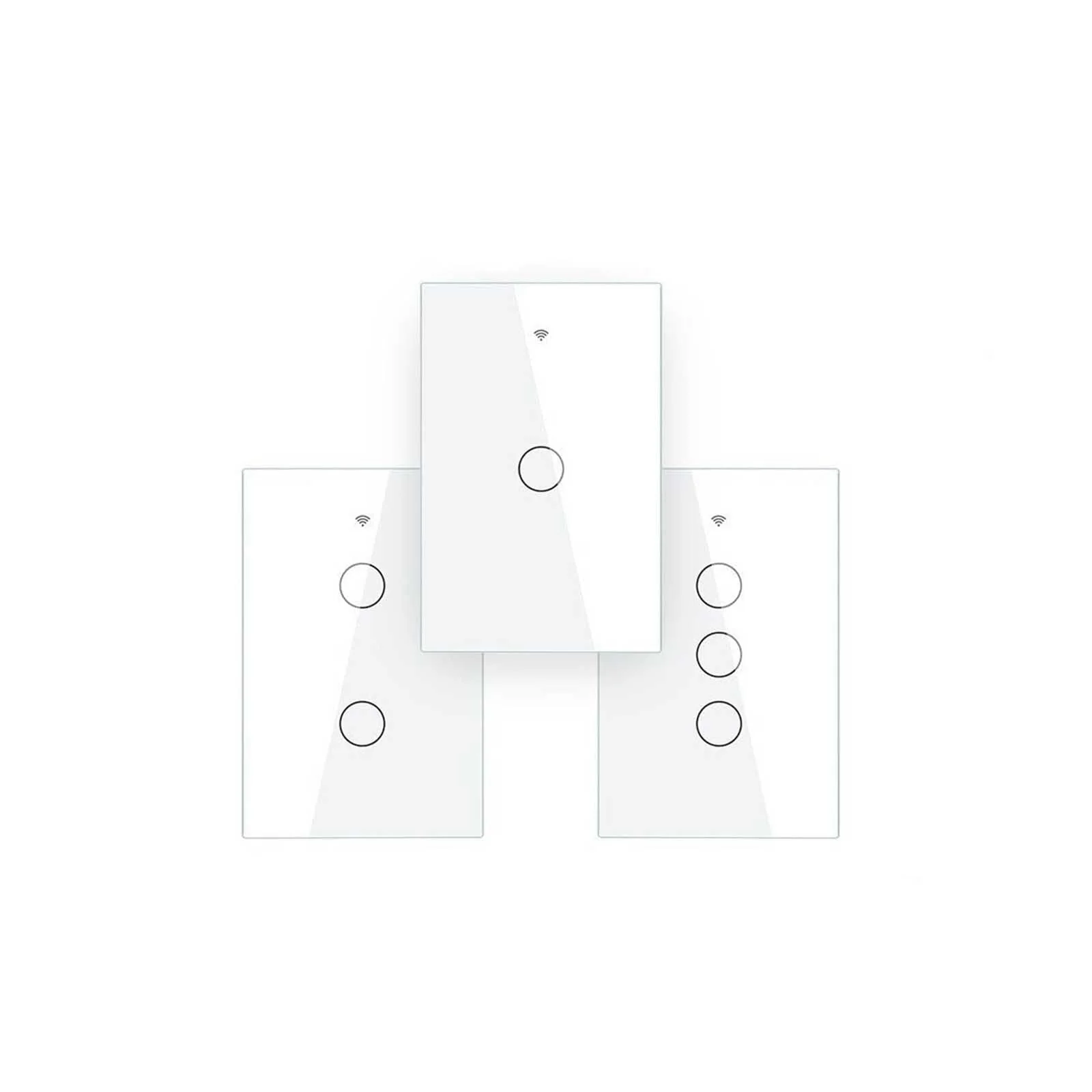 WiFi RF433 Smart Light Wall Touch Switch Single Pole 1/2/3/4 Gang US 220V 13