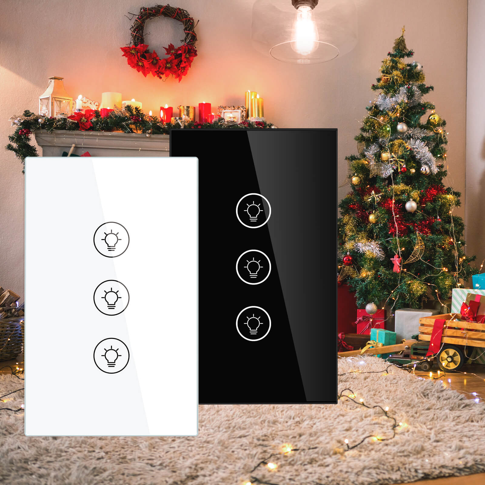 ZigBee Smart Dimmer Switch, Multi-gang Smart Light Dimmer Switch, US Single Pole Neutral Wire Required 2