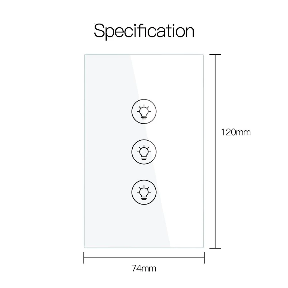 ZigBee Smart Dimmer Switch, Multi-gang Smart Light Dimmer Switch, US Single Pole Neutral Wire Required 8