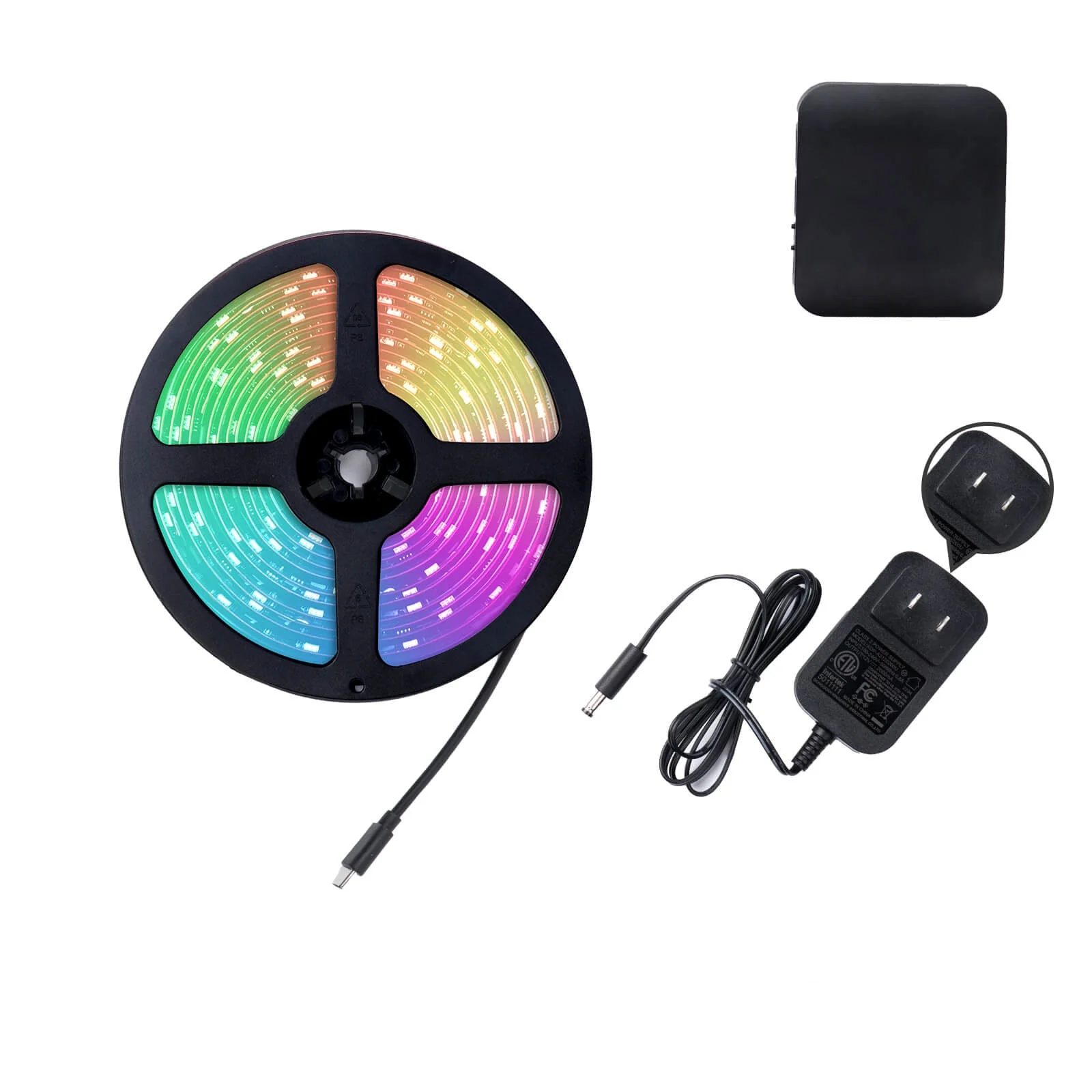MOES Smart WiFi Ambient Lighting TV Backlight 4K HDMI 2.0 Sync Box LED Light Strip Music 16