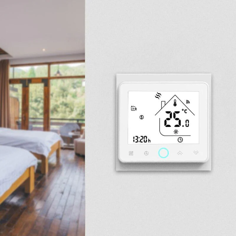 WiFi Smart Central Air Conditioner Thermostat Temperature Controller 2/4 Pipe 3 Speed Fan Coil Unit 2