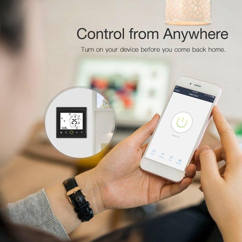 WiFi Smart Central Air Conditioner Thermostat Temperature Controller 2/4 Pipe 3 Speed Fan Coil Unit 5