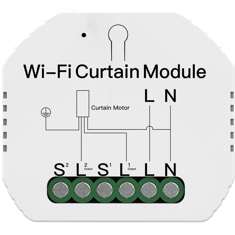 MOES WiFi Mini DIY Smart Curtain Switch Module APP Voice Control Electric Curtain Motor Relay 9