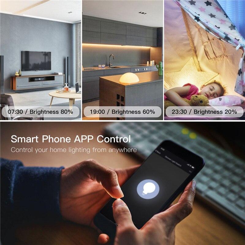 WiFi 2 Gang Dimmer Switch Module DIY Smart Light LED Dimmable Interruptor Relay 5