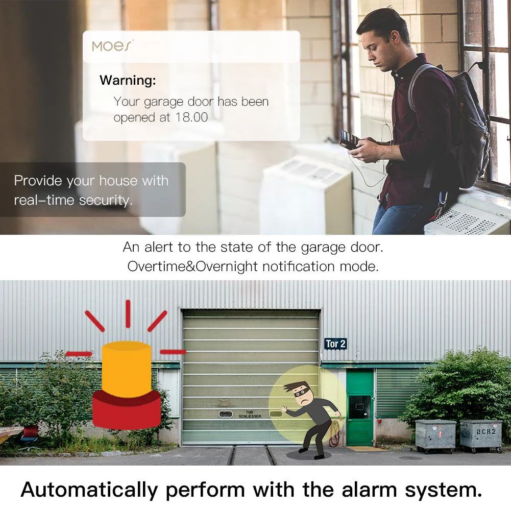 WiFi Smart Garage Door Opener Controller Remote Wireless Relay DIY Module 5