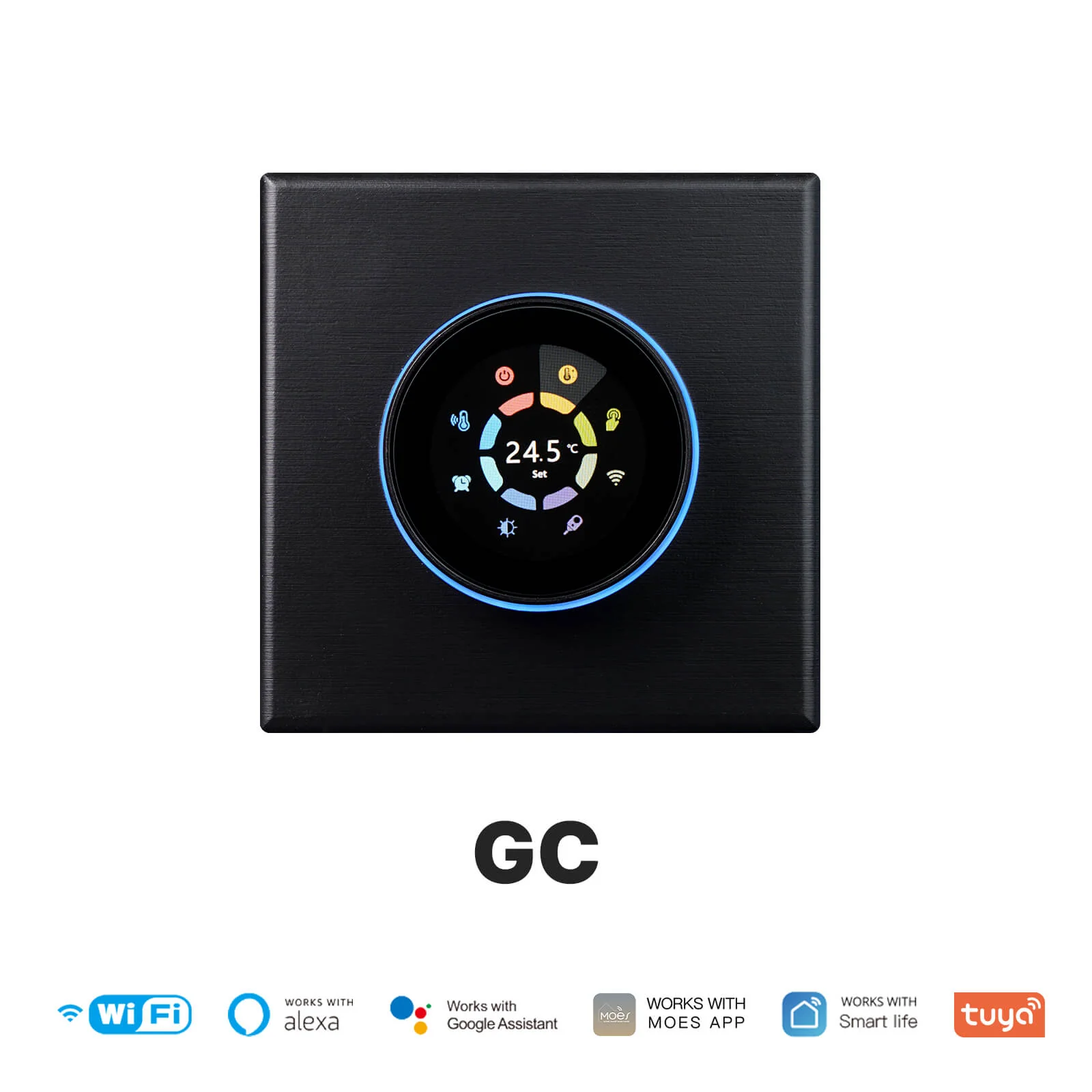 MOES WiFi Smart Home Heating Knob Thermostat Temperature Controller For Water Gas Boiler Electric Heating 9