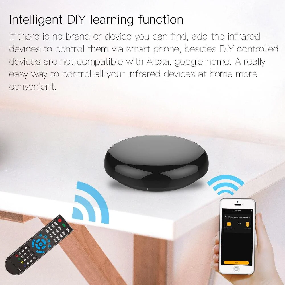WiFi Infrared Remote Control Smart Home Blaster Wireless Control via APP 4