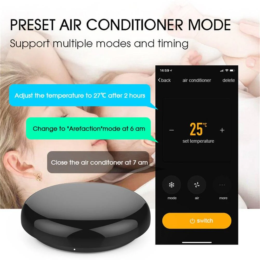 WiFi Infrared Remote Control Smart Home Blaster Wireless Control via APP 7