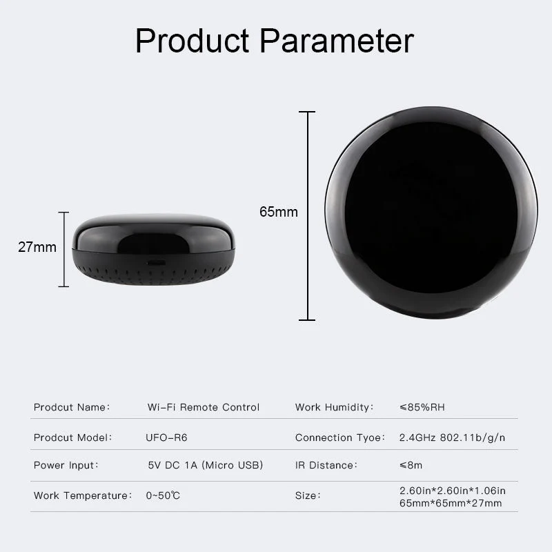WiFi Infrared Remote Control Smart Home Blaster Wireless Control via APP 8