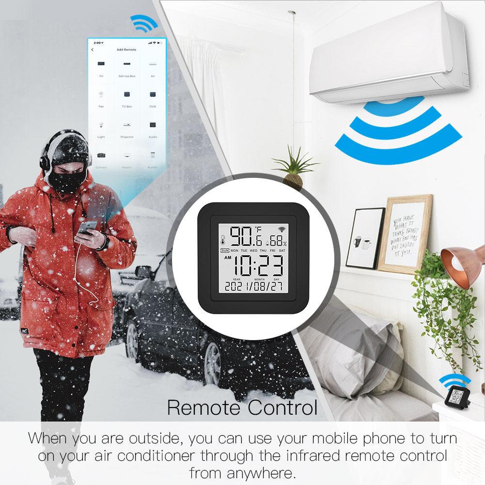 Wi-Fi Smart IR Remote Control with Temperature and Humidity Sensor for Air Conditioner TV AC 4