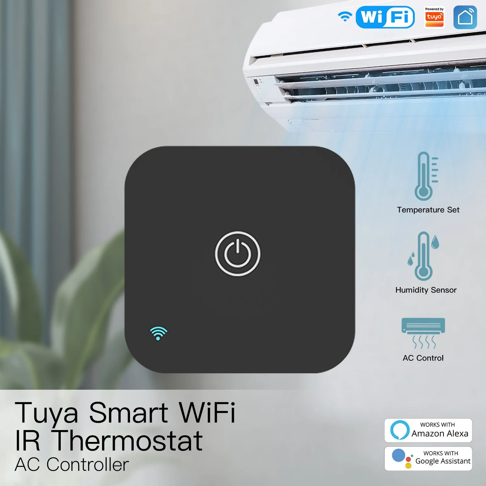 MOES Tuya WiFi Smart IR Thermostat AC Remote Controller Temperature and Humidity Sensor 7