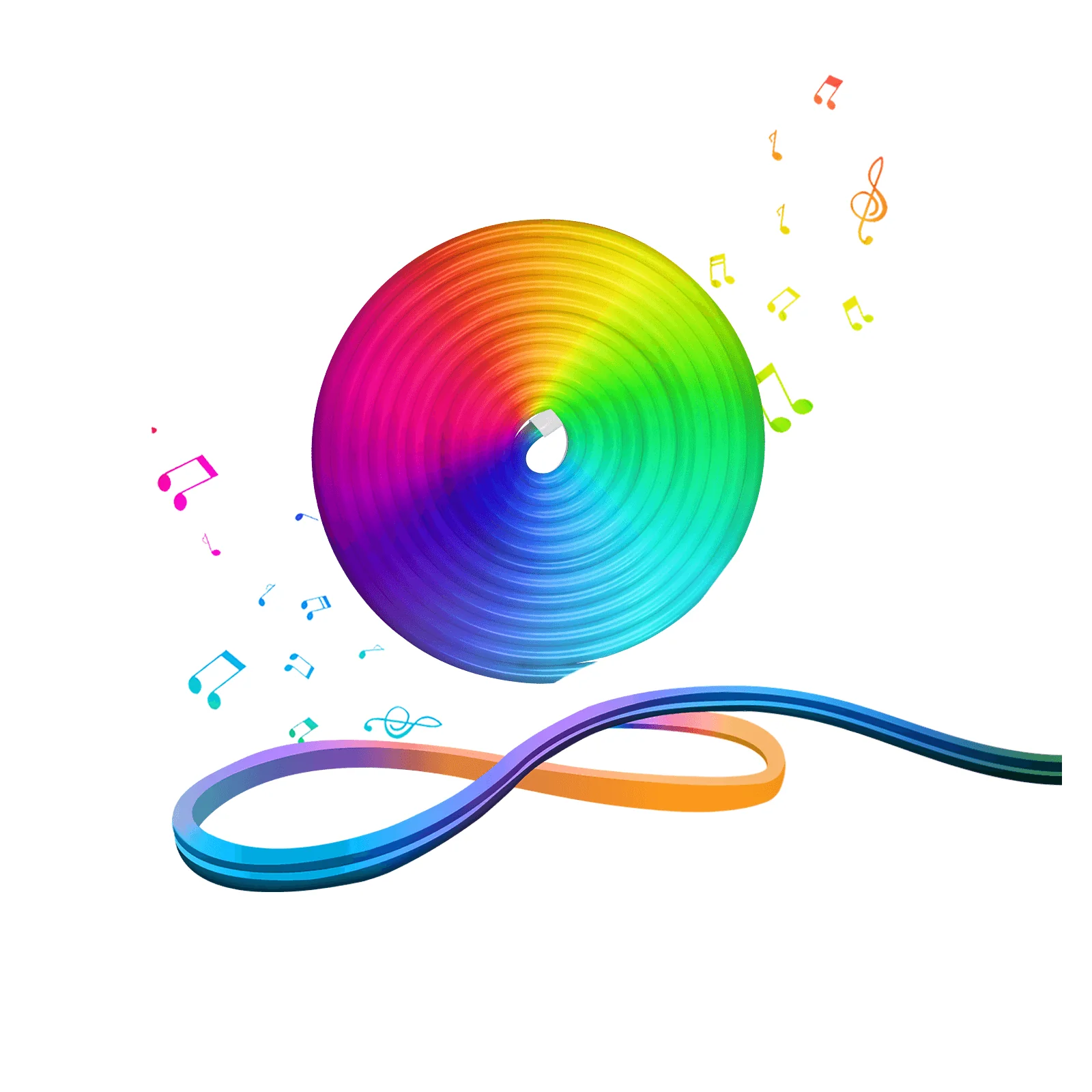 Wifi Smart LED Neon Light Strip RGB Color Led Tape Lamp for TV Backlight, Home Party Decor 2