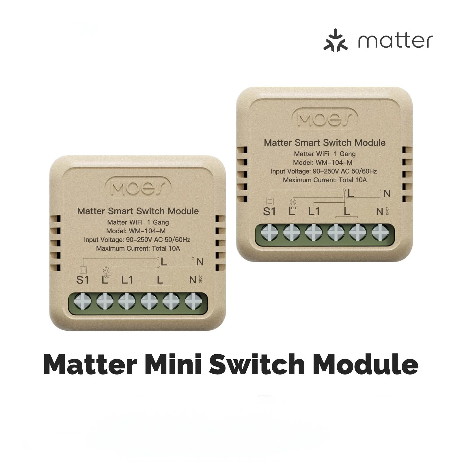 WiFi Matter Mini Smart Switch Module Relay Timer DIY Home Automation