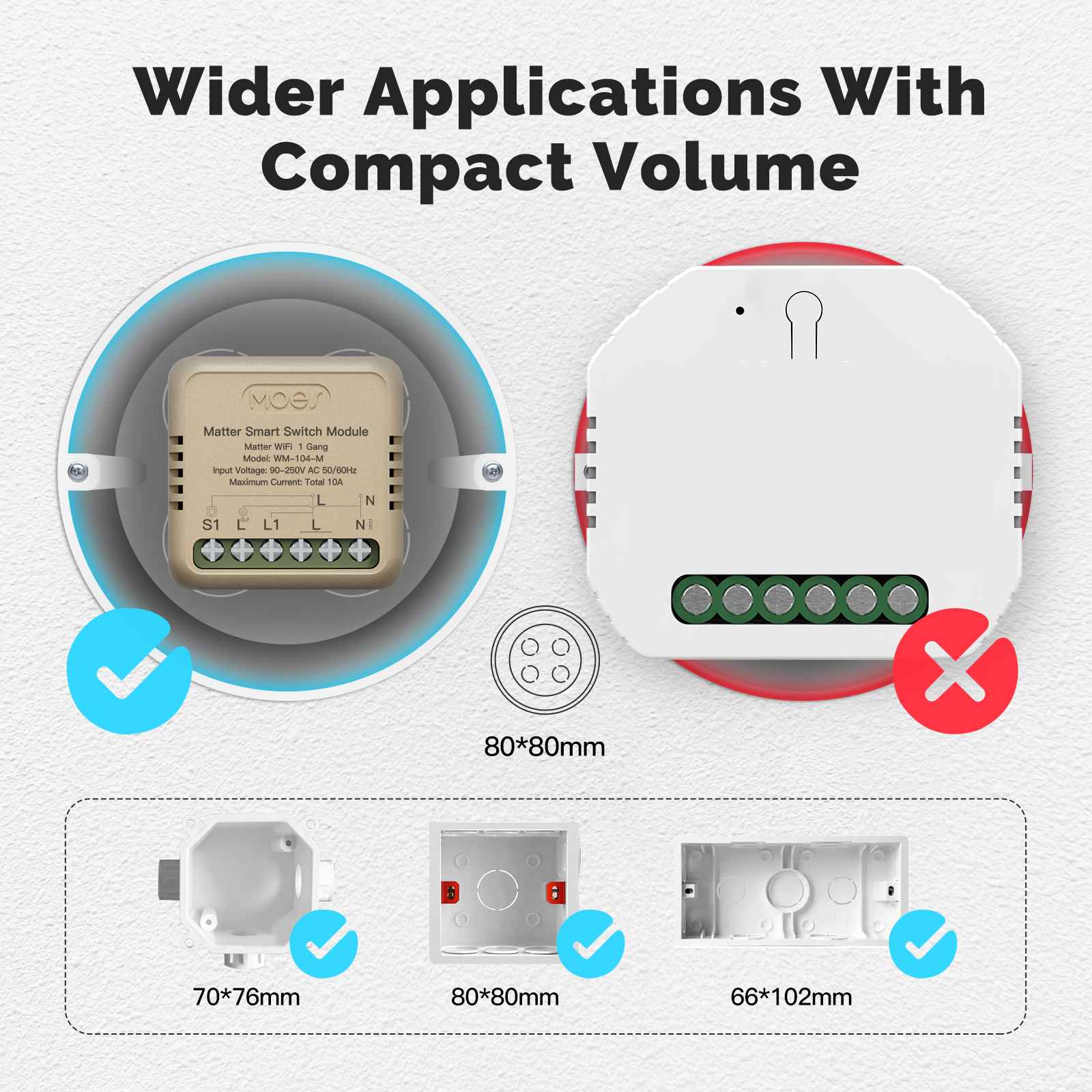 WiFi Matter Mini Smart Switch Module Relay Timer DIY Home Automation 3