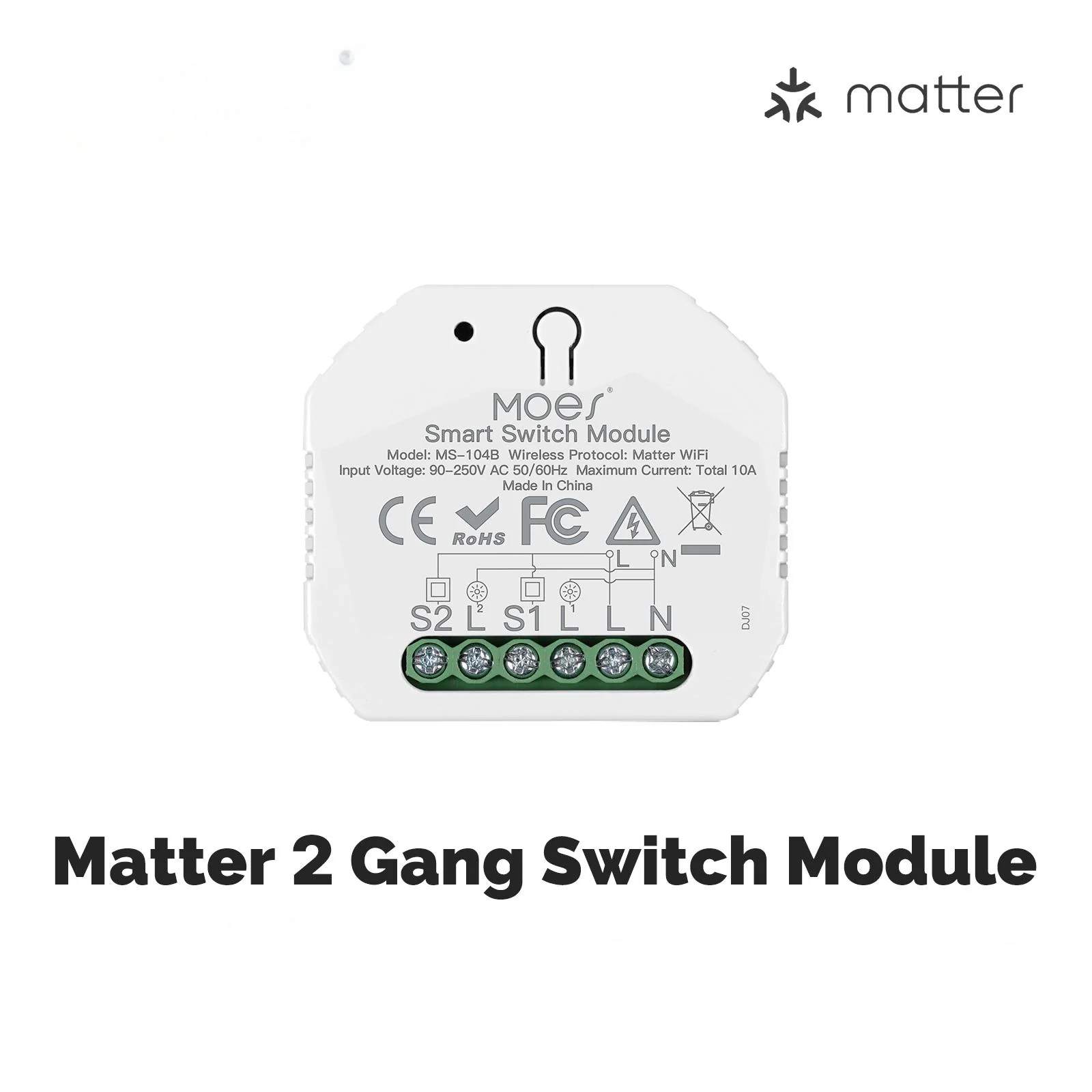 WiFi Matter Mini Smart Switch Module Relay Timer DIY Home Automation 8