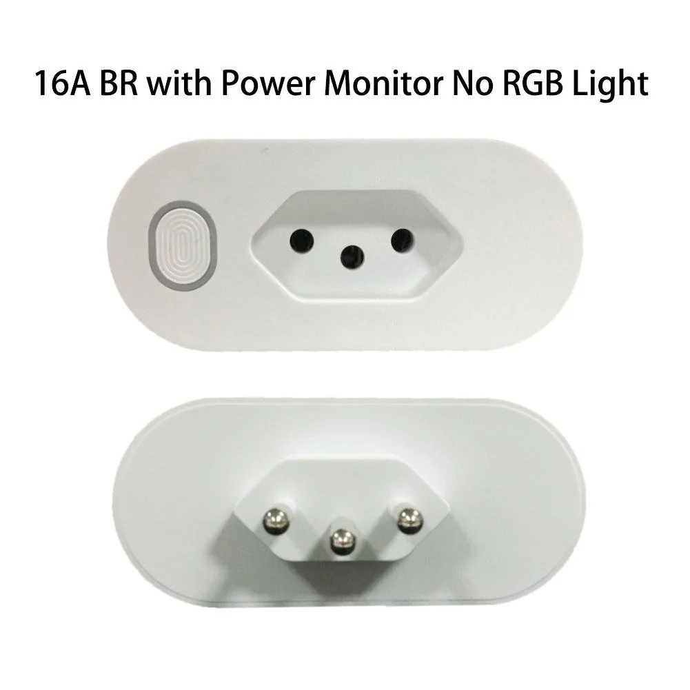 WiFi Smart Plug Outlet Wireless Power Socket Real-time Monitor Electricity With RGB Light 9