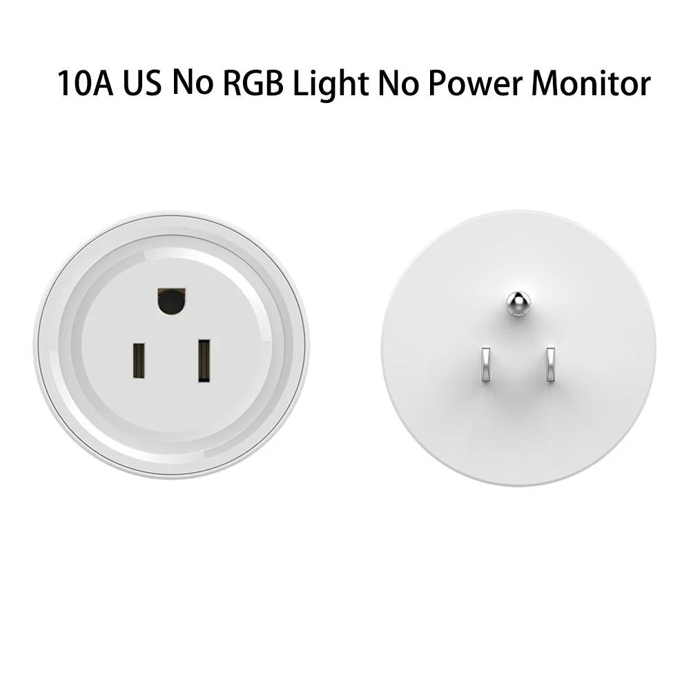 WiFi Smart Plug Outlet Wireless Power Socket Real-time Monitor Electricity With RGB Light 14