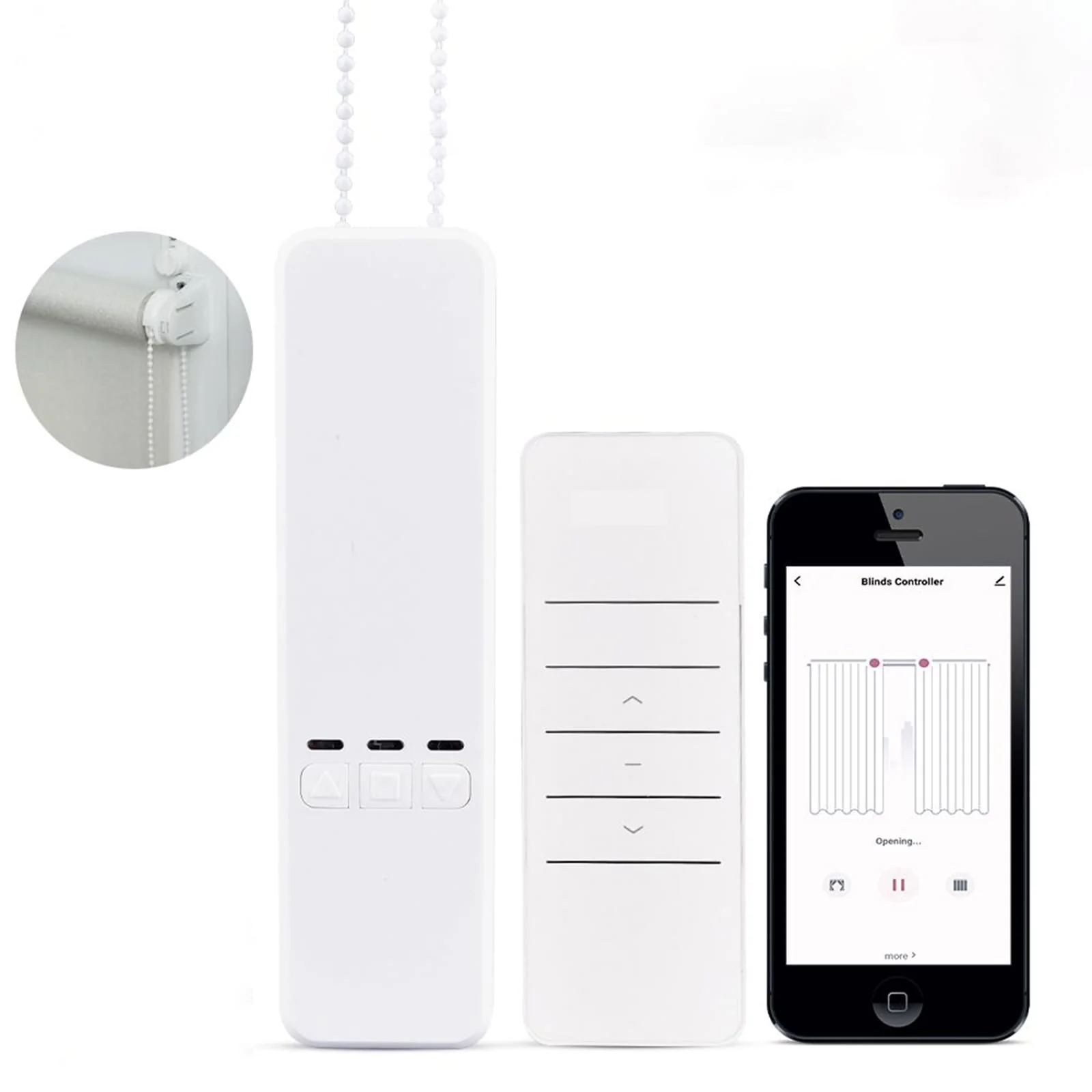 WiFi Smart Motorized Chain Roller Blinds Shade Shutter Drive Electric Curtain Motor RF Remote Automation Kit 7