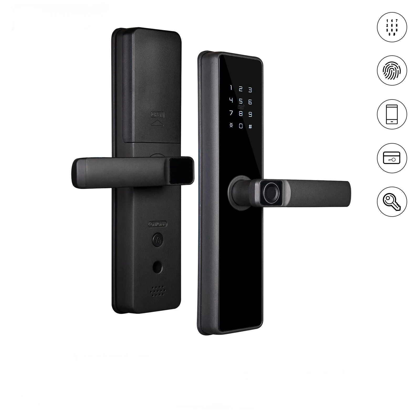 WiFi/Zigbee Smart Door Lock Fingerprint Remote Unlock Antihijack Tamper Alarm Multiple Unlocking